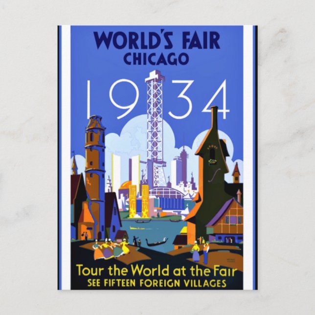 Carte Postale World's Trade Fair, Chicago 1934 (Devant)