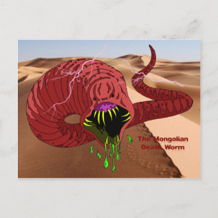 Carte postale Worm Mort de Mongolie