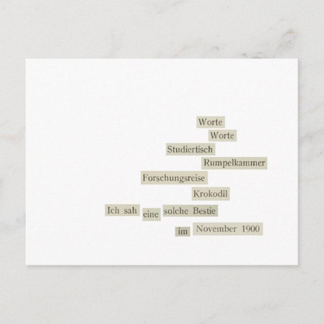Carte Postale worte (Devant)
