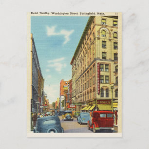 Carte Postale Worthington Street, Springfield, Massachusetts