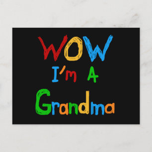 Carte Postale WOW Je suis un grand-mère T-shirts et cadeaux