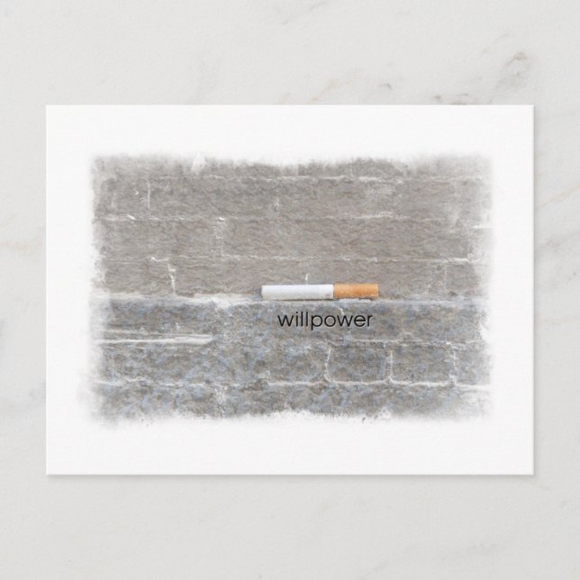 Carte Postale Wpower Cessez de fumer Dernière cigarette (Devant)