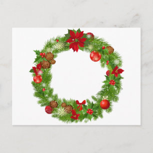 Carte postale Wreath de Noël