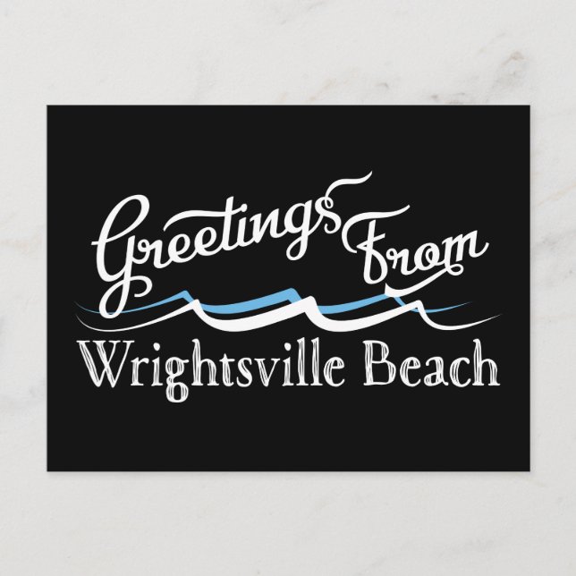 Carte Postale Wrightsville Beach Water Waves (Devant)