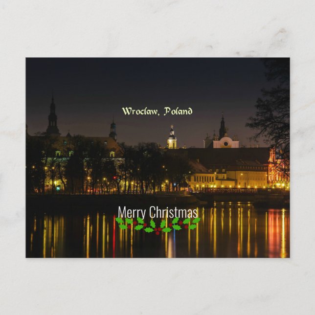 Carte Postale Wroclaw, Pologne, Noël, (Devant)