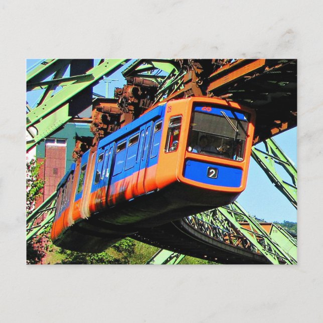 Carte Postale Wuppertal Schwebebahn à Elberfeld (Devant)