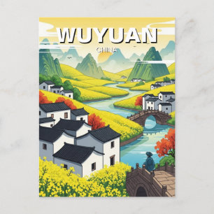 Carte Postale Wuyuan Jiangxi china Travel