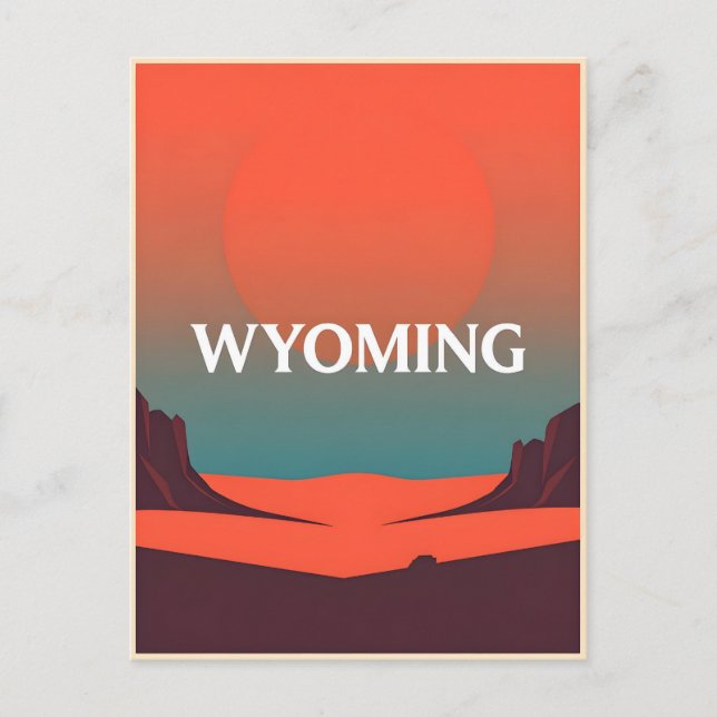 Carte postale Wyoming (Devant)