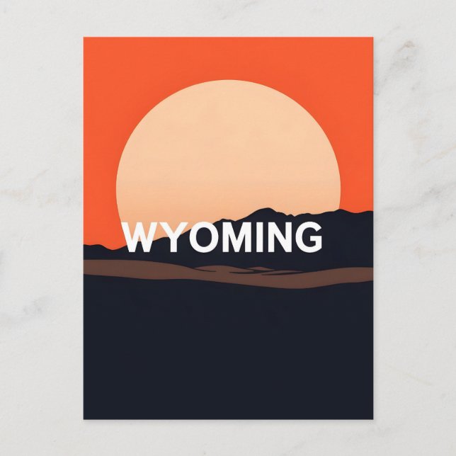 Carte postale Wyoming vintage (Devant)