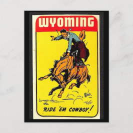 Carte Postale Wyoming Vintage