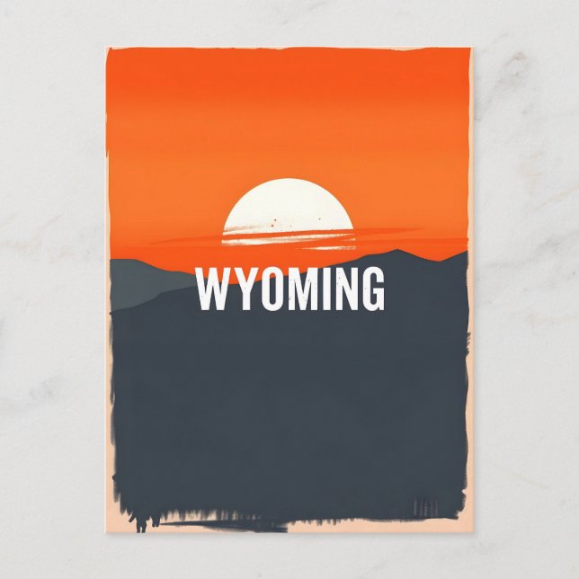 Carte postale Wyoming vintage (Devant)