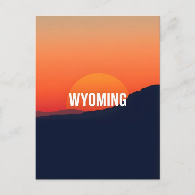 Carte postale Wyoming vintage (Devant)