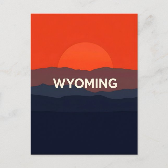 Carte postale Wyoming vintage (Devant)