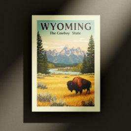 Carte Postale Wyoming vintage