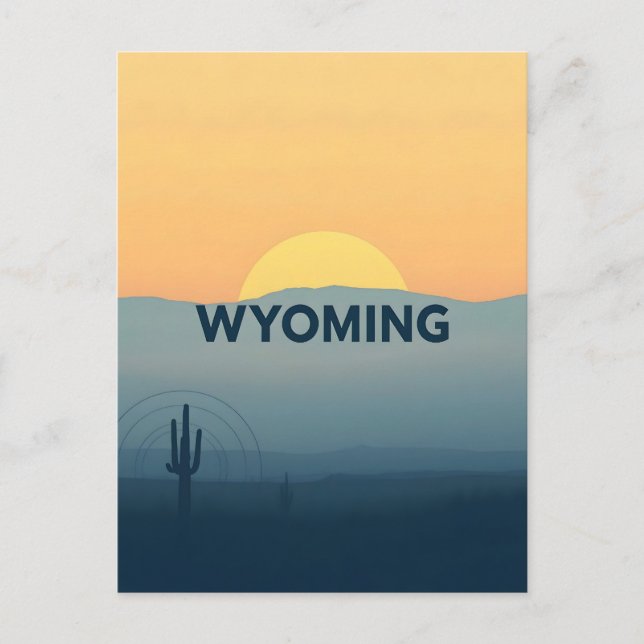Carte postale Wyoming vintage (Devant)