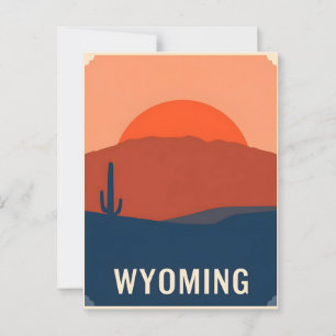 Carte postale Wyoming vintage