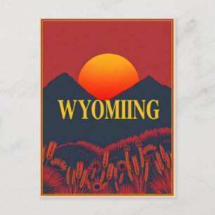 Carte postale Wyoming vintage