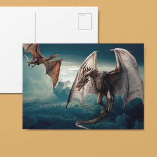 Carte Postale Wyvern dragon volant