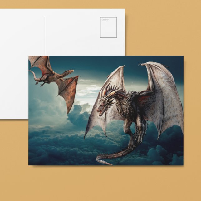 Carte Postale Wyverne Dragon Volant  (Créateur téléchargé)