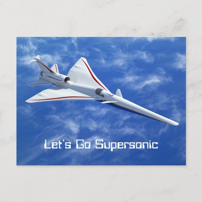 Carte Postale X-59 Avion à réaction supersonique à faible poussé (Devant)