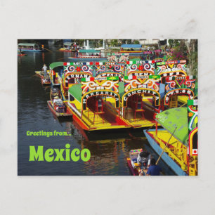 Carte postale Xochimilco Mexique