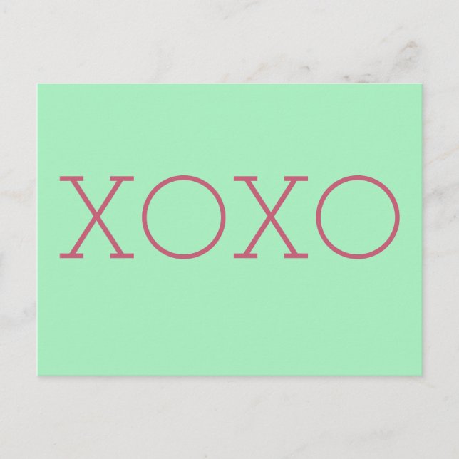 Carte postale XOXO (Devant)