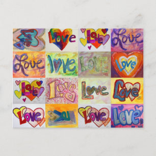 Carte postale XOXO Love Mosaic