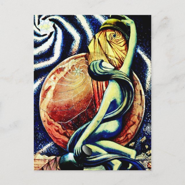 Carte Postale XVII The Star Tarot PostCard (Devant)