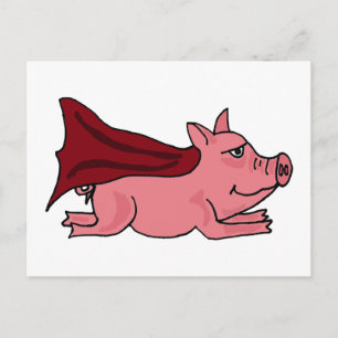 Carte Postale XX- Carton de Super Cochon Volant