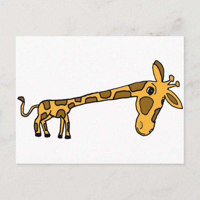 Carte Postale XX- Drôle Giraffe Leaning (Devant)