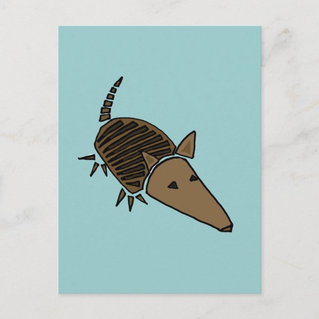 Carte Postale XX- Funky Armadillo Art (Devant)