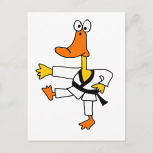Carte Postale XX- Funny Martial Arts Duck