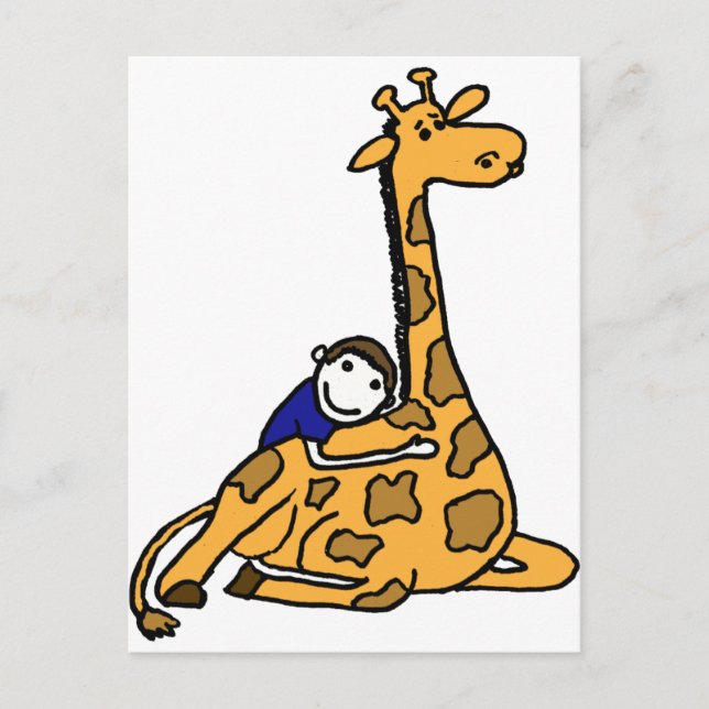 Carte Postale XX- Hug de girafe (Devant)