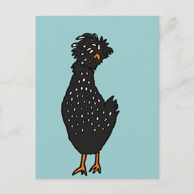 Carte Postale XX- Poulet polonais funky (Devant)