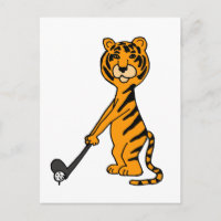 XX- Tigre Jouer au dessin de golf