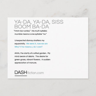 Carte Postale Ya-Da, Ya-Da, Boom Suisse, Ba-Da