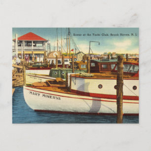 Carte Postale Yacht Club, Beach Haven, New Jersey