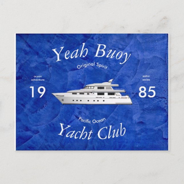 Carte Postale Yacht Club Ouais Buoy (Devant)