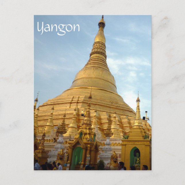 Carte Postale yangon doré (Devant)