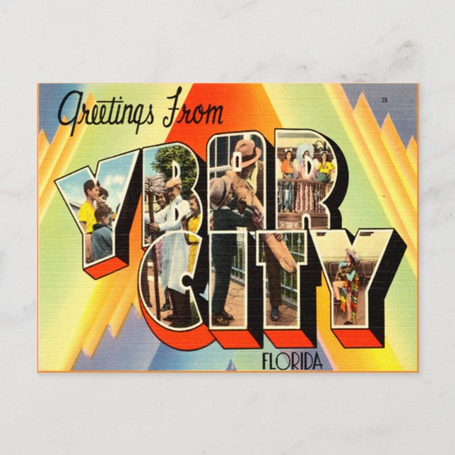 Carte Postale Ybor City Floride Tampa (Devant)
