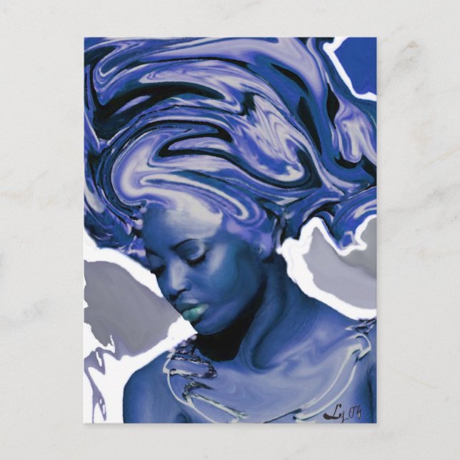 CARTE POSTALE YEMAYA OKUTE PAR LIZ LOZ (Devant)