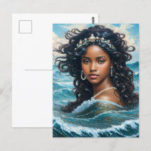 Yemaya Orisha déesse de l'eau de l'art océanique