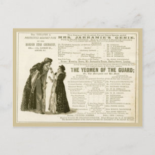 Carte Postale Yeomen of the Guard Cast