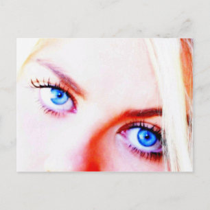 Carte Postale yeux bleus
