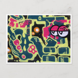 Carte Postale yeux en brique rétro