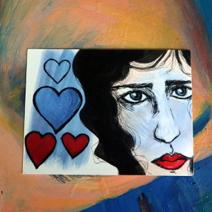 Carte Postale Yeux Tristes