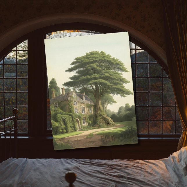 Carte Postale Yew tree par anglais country house (Créateur téléchargé)