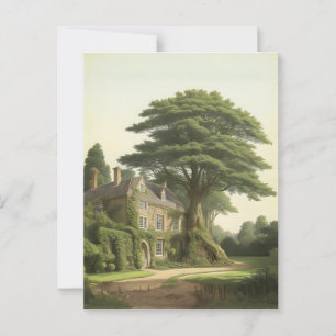 Carte Postale Yew tree par anglais country house
