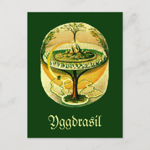 Carte Postale Yggdrasil, Arbre De Vie