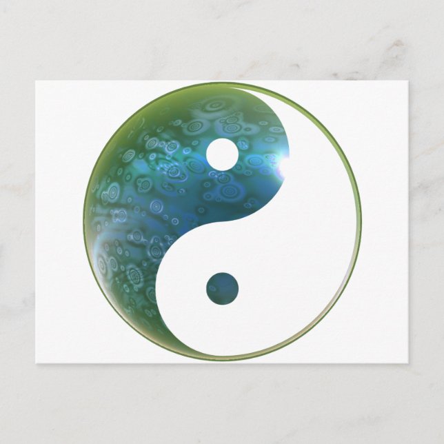 Carte Postale Yin Yang Abstact 1 (Devant)